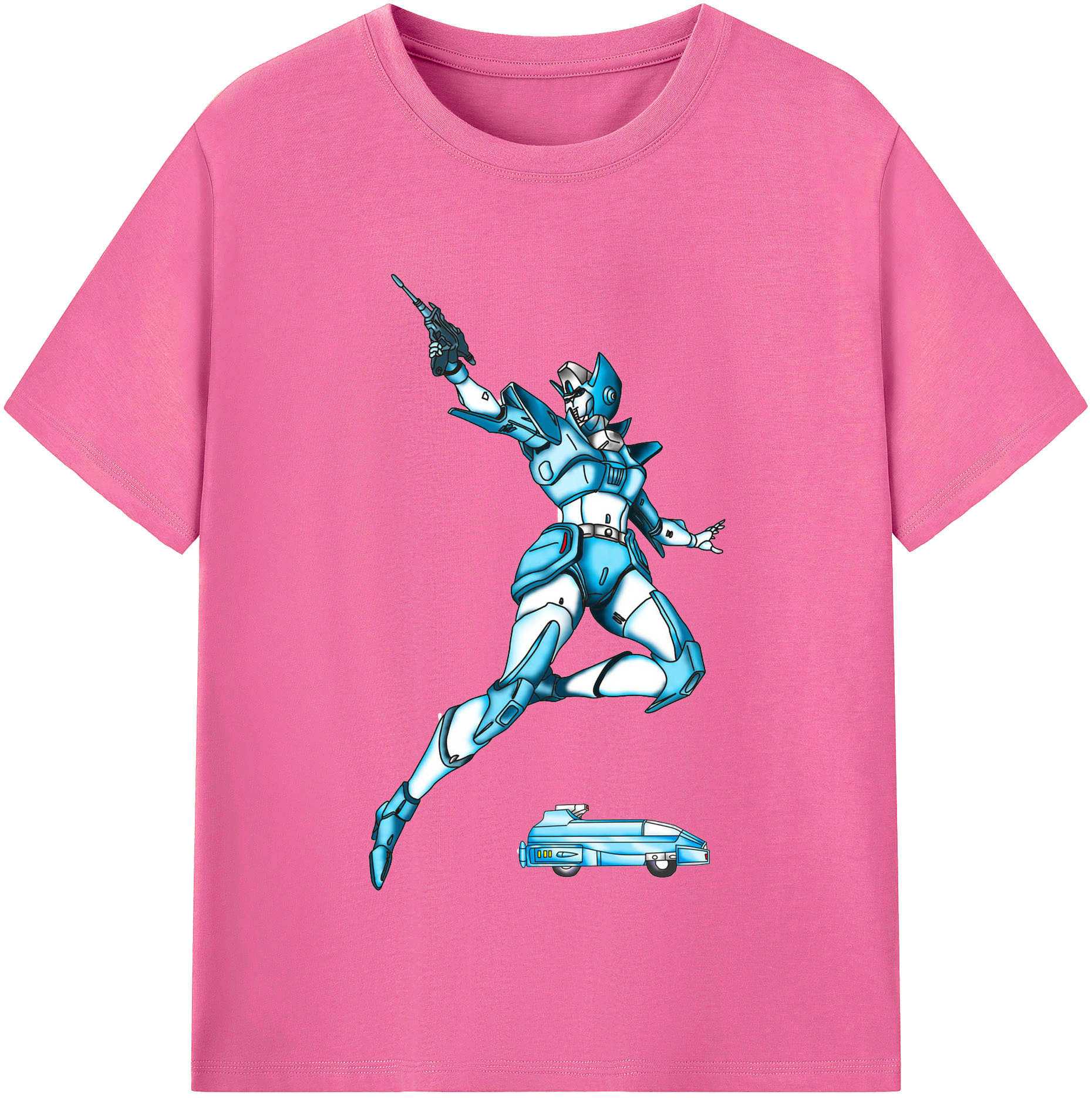 （画像用）  レディースカジュアルプリントTシャツ（綿100％）
